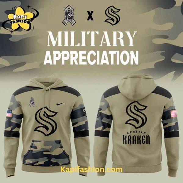 Seattle Kraken Military Appreciation Limited Edition Hoodie