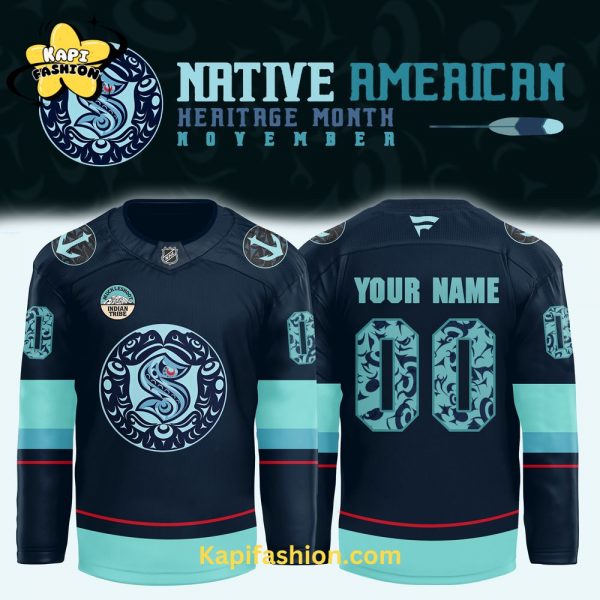 Seattle Kraken NHL Native American Heritage Month Premium Limited Jersey