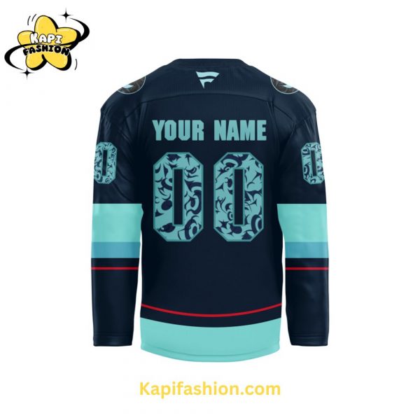 Seattle Kraken NHL Native American Heritage Month Premium Limited Jersey 3