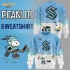 Seattle Kraken Peanuts vs Snoopy Night Nike Sweatshirt 2