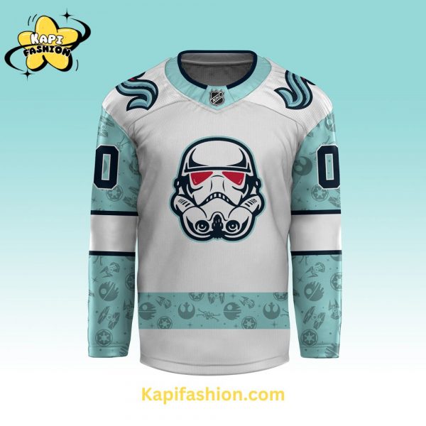 Seattle Kraken x Star Wars Night Custom jersey 3