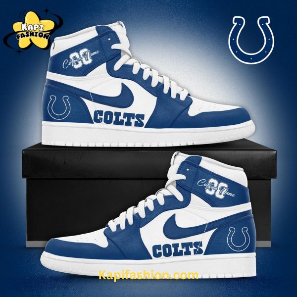 Special Edition Indianapolis Colts Custom Name Air Jordan 1