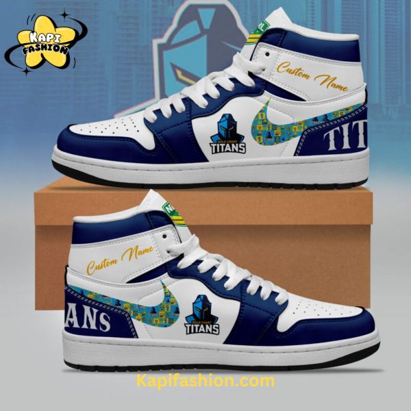 Tennessee Titans Custom Name Air Jordan 1 Limited Edition