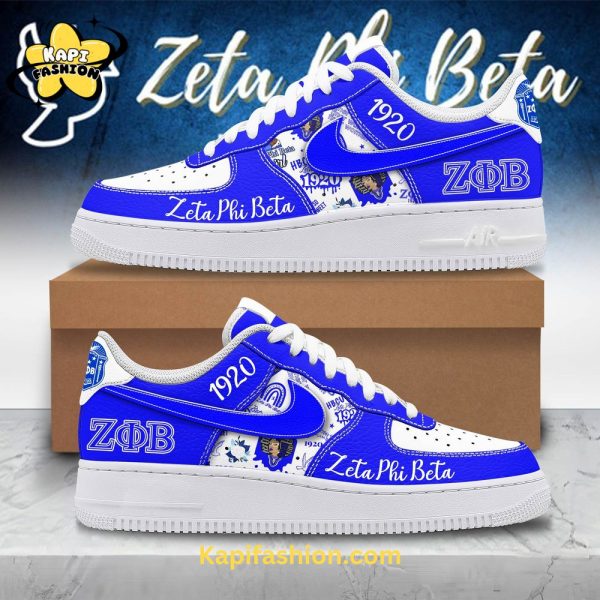 Zeta Phi Beta Air Force 1 Limited Blue Gold Edition