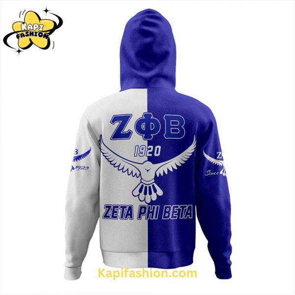 Zeta Phi Beta Limited Blue White Edition Hoodie