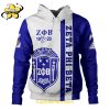 Zeta Phi Beta Paint Stain Style Limited Blue White Edition Hoodie