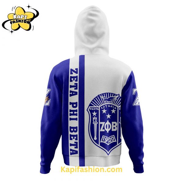 Zeta Phi Beta Limited Blue White Edition Hoodie V2