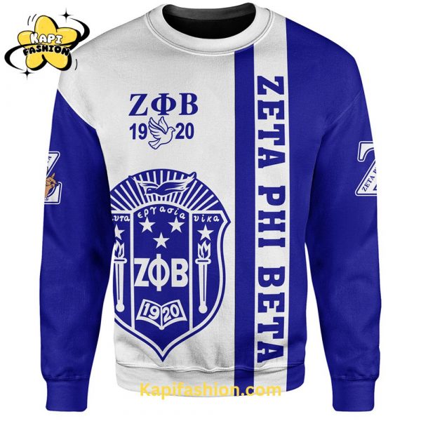 Zeta Phi Beta Limited Blue White Edition Sweatshirt