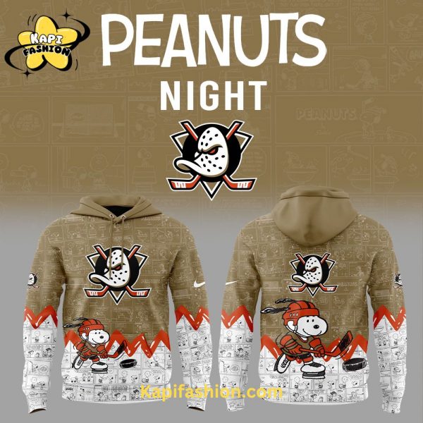 Anaheim Ducks Anniversary of Peanuts Hoodie