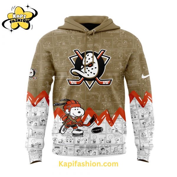 Anaheim Ducks Anniversary of Peanuts Hoodie