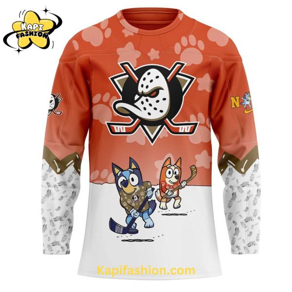 Anaheim Ducks Bluey and Bingo Jersey