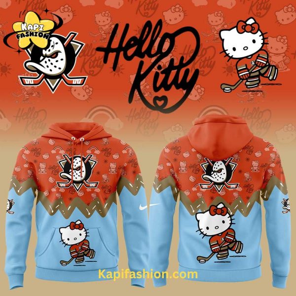 Anaheim Ducks Hello Kitty New Hoodie