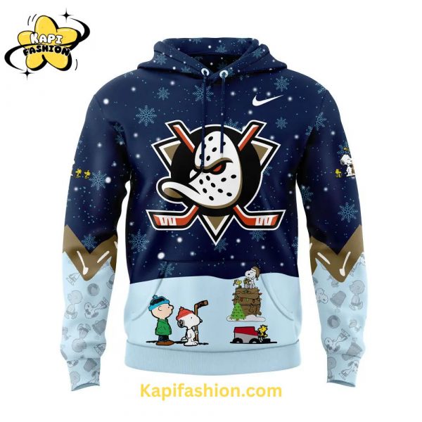 Anaheim Ducks Peanuts & Snoopy Night Nike Hoodie Set