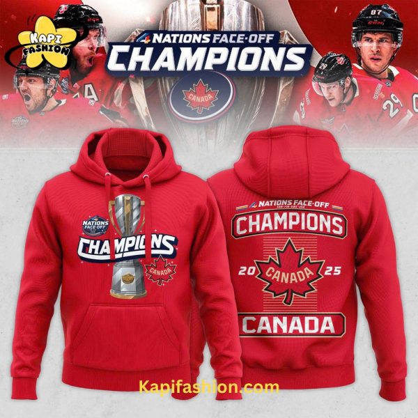 Canada Hockey 2025 4 Nations Face Off Champions 2025 New Limited Edition  Hoodie