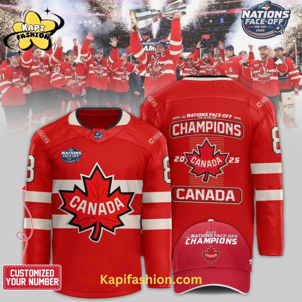 Canada Hockey 2025 4 Nations Face-Off Champions 2025 Jersey