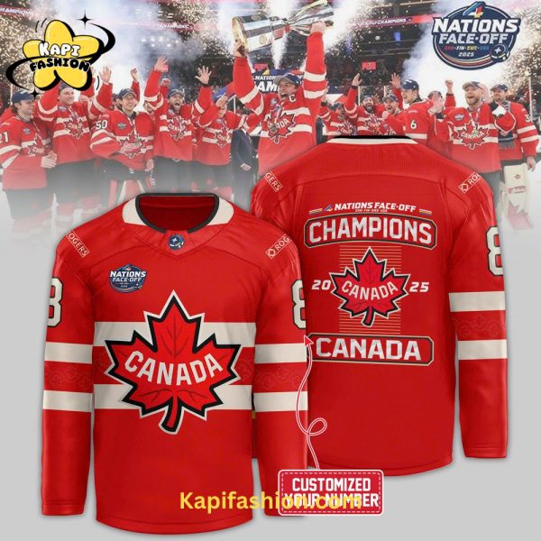 Canada Hockey 2025 4 Nations Face-Off Champions 2025 Jersey