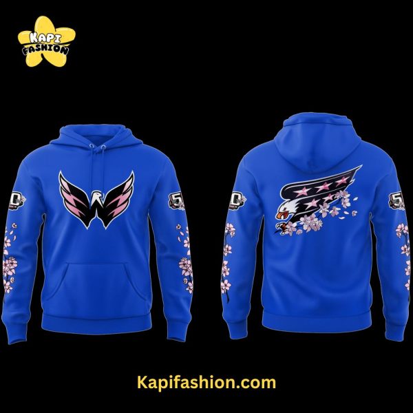 Limited Edition Washington Capitals Behind The Blossom Blue Hoodie