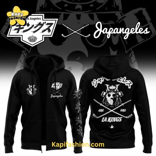 Los Angeles Kings Black Zip Hoodie 2025 – Special New Japangeles