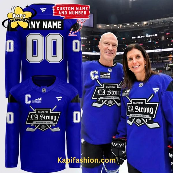 Los Angeles Kings Strong LA Blue Jersey New 2025 – Custom Your Name