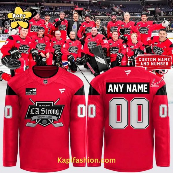 Los Angeles Kings Strong LA Red Jersey New 2025 – Custom Your Name