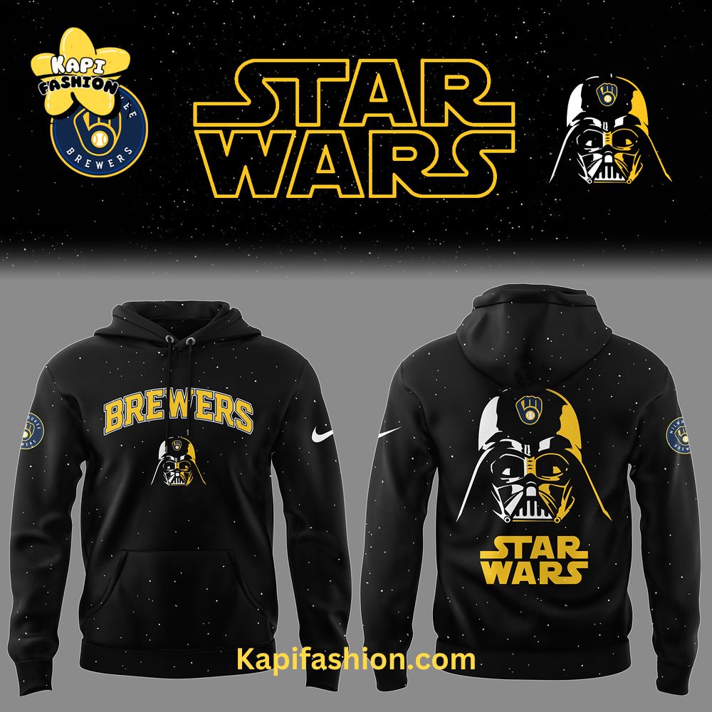 Milwaukee Brewers Baseball 2025 Limited “Brewers x Stars Wars” Black Hoodie Milwaukee Brewers Baseball 2025 Limited “Brewers x Stars Wars” Black Hoodie