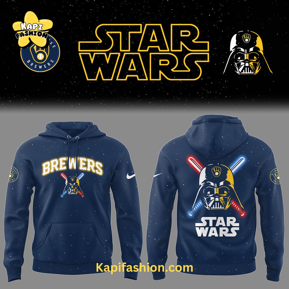 Milwaukee Brewers Baseball 2025 Limited “Brewers x Stars Wars” Navy Hoodie Milwaukee Brewers Baseball 2025 Limited “Brewers x Stars Wars” Navy Hoodie