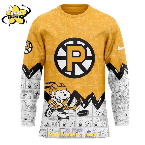 Providence Bruins Anniversary of Peanuts Jersey