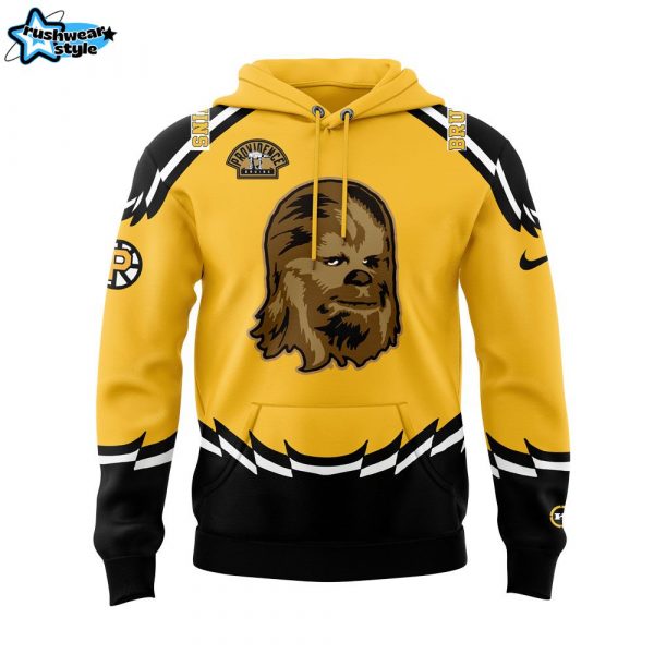 Providence Bruins Koho Pooh Bear Logo NHL Hockey Vintage Air Knit V2 Hoodie