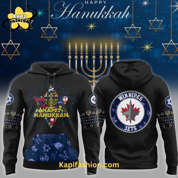 Winnipeg Jets Happy Hanukkah hoodie