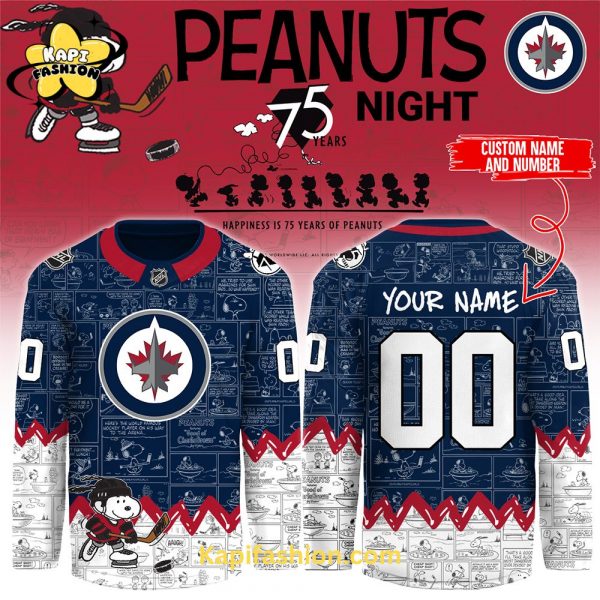 Winnipeg Jets Jersey Peanuts 2025