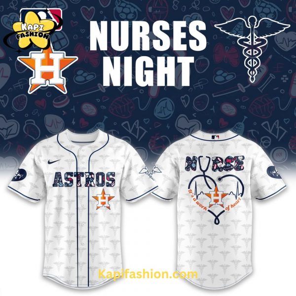 Houston Astros NURSE NIGHT Baseball Jersey