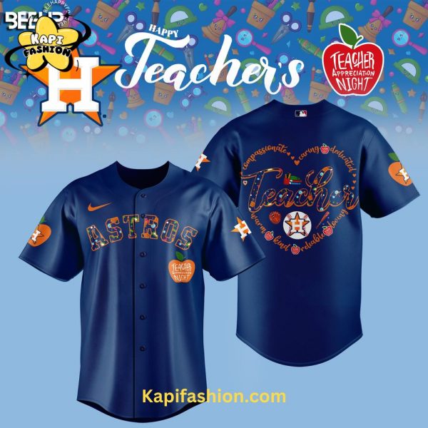 Houston Astros TEACHER APPRECIATION NIGHT Limited Editions Jersey V1