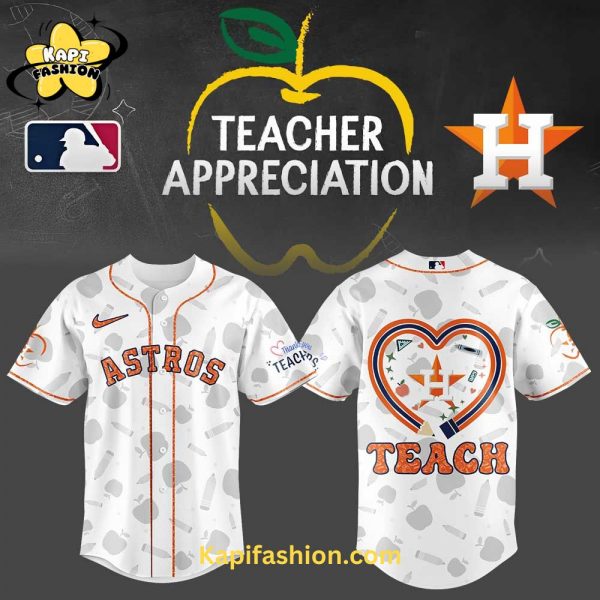 Houston Astros TEACHER APPRECIATION NIGHT Limited Editions Jersey V2