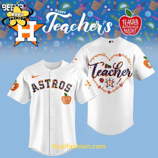 Houston Astros TEACHER APPRECIATION NIGHT Limited Editions Jersey V3