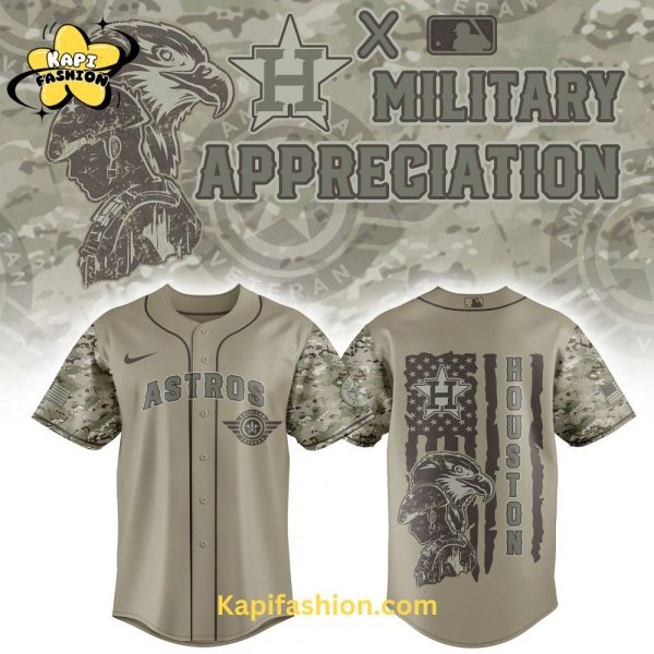 Houston Astros Veteran U.S 2025 Baseball Jersey