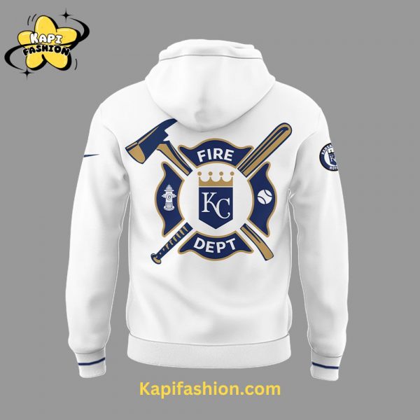 Kapifashion2FKansas City Royals Firefighter Appreciation Night White Hoodie 3.jpg