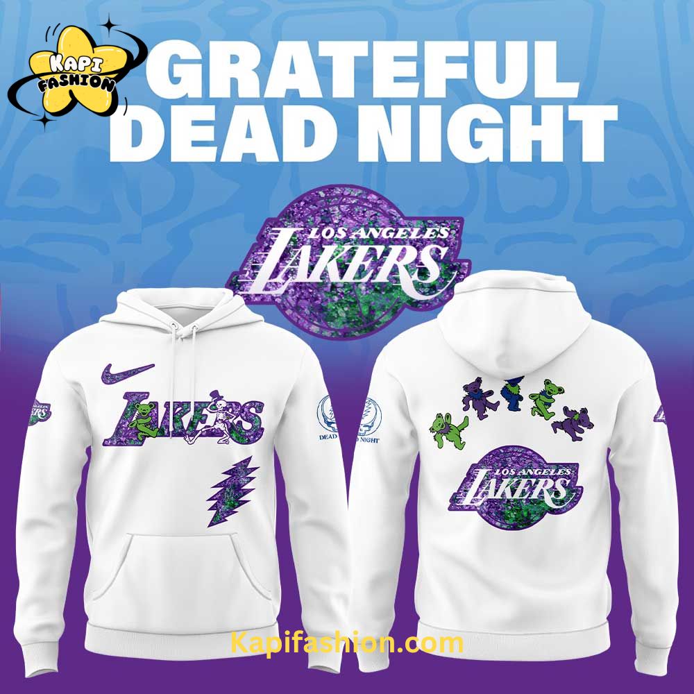 Los Angeles Lakers Grateful Dead Night V2 Hoodie Los Angeles Lakers Grateful Dead Night V2 Hoodie