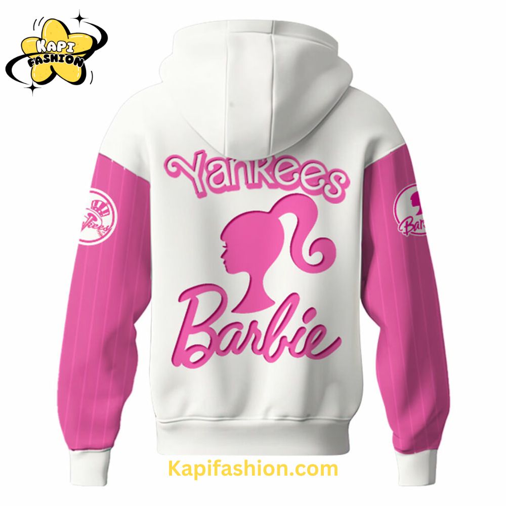 New York Yankees MLB x Barbie Night Game Limited Edition Hoodie 2025 New York Yankees MLB x Barbie Night Game Limited Edition Hoodie 2025