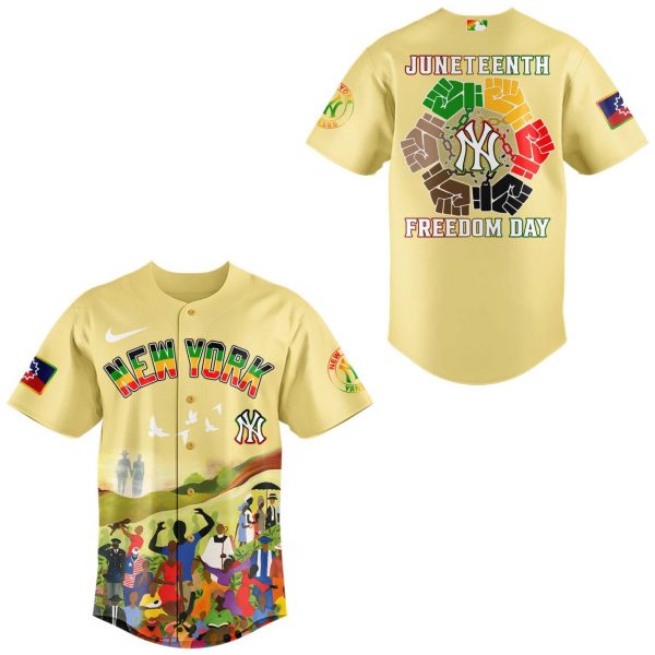 New York Yankees Juneteenth Freedom Day Limited Edition Jersey 2025