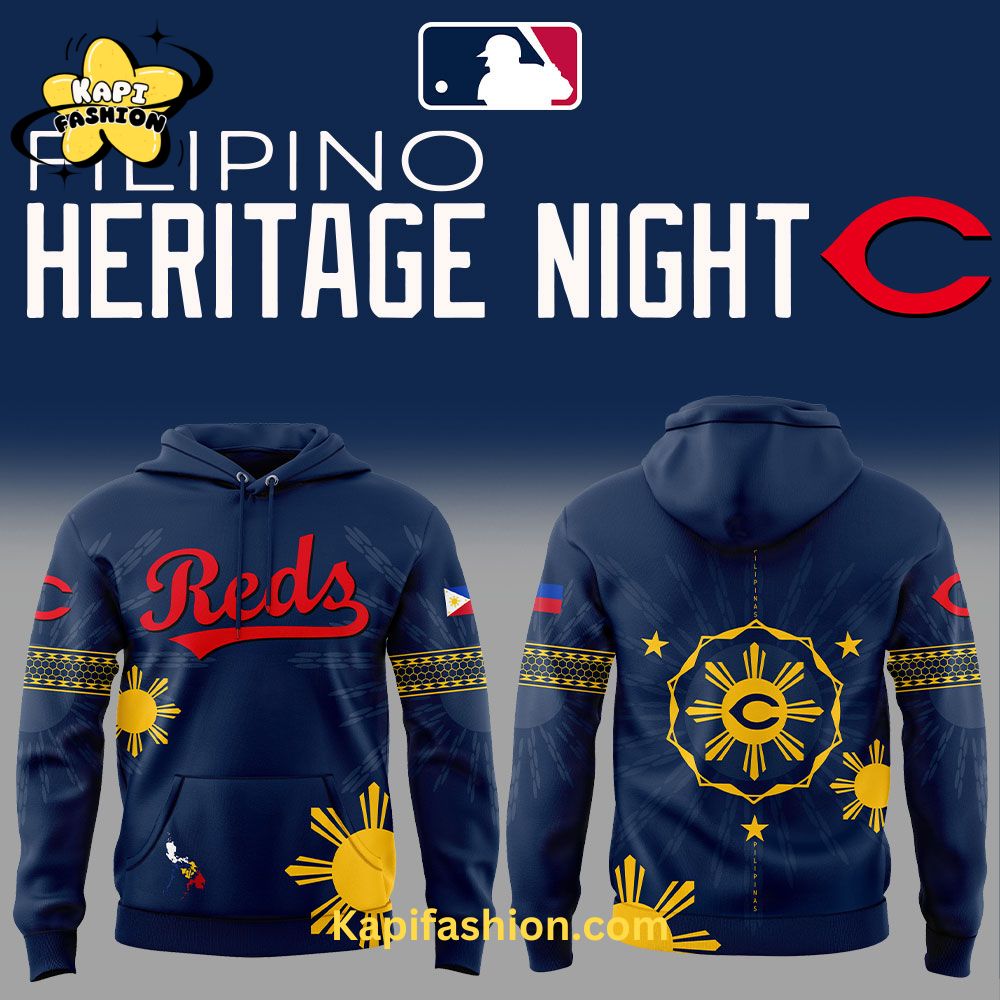 Cincinnati Reds Filipino Heritage Night Hoodie Cincinnati Reds Filipino Heritage Night Hoodie
