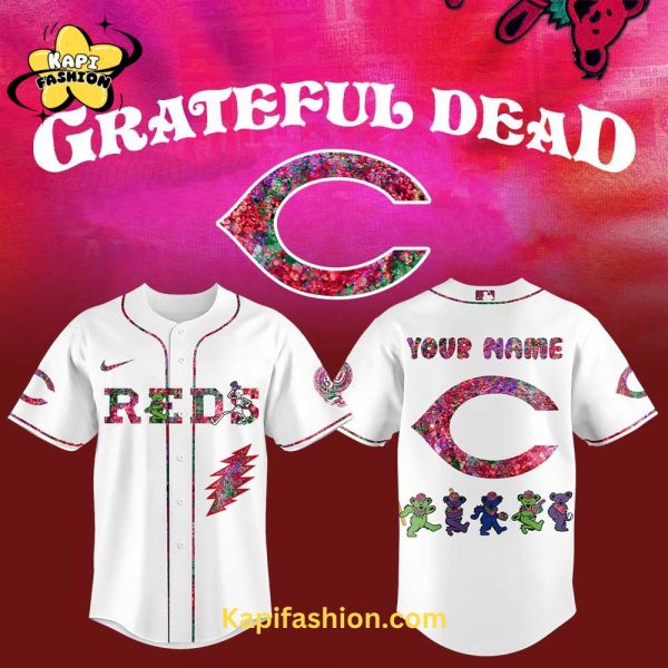 Cincinnati Reds Grateful Dead Night Jersey