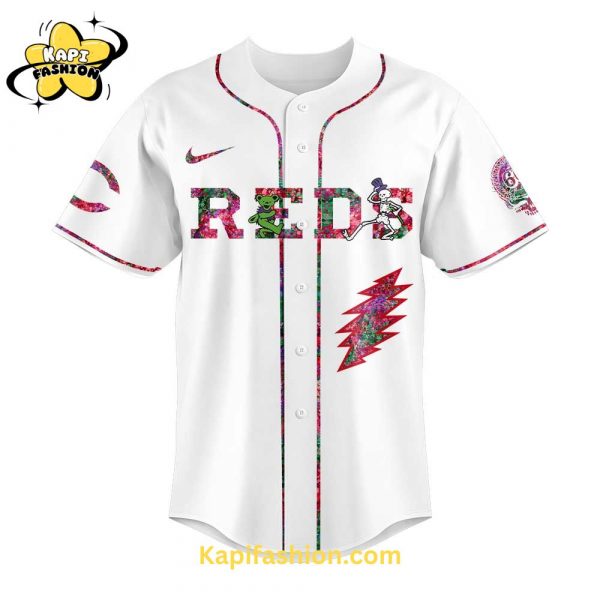 Cincinnati Reds Grateful Dead Night Jersey