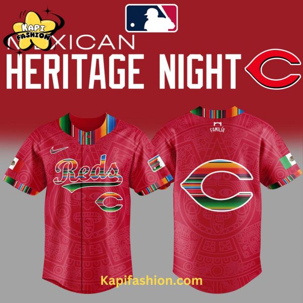 Cincinnati Reds Mexican Heritage Night Red  Jersey