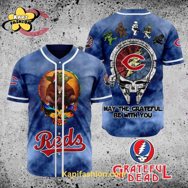 Cincinnati Reds Star Wars x Grateful Dead Jersey
