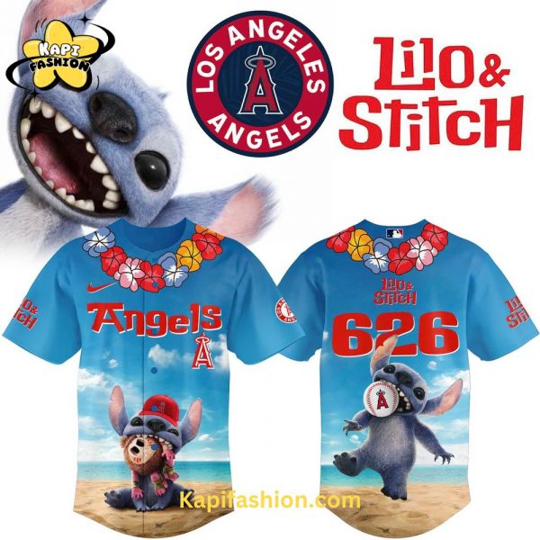 Los Angeles Angels Lilo Stitch Jersey Buy Online at Kapifashion.com