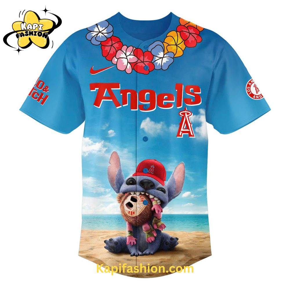 Los Angeles Angels Lilo & Stitch Jersey Los Angeles Angels Lilo & Stitch Jersey