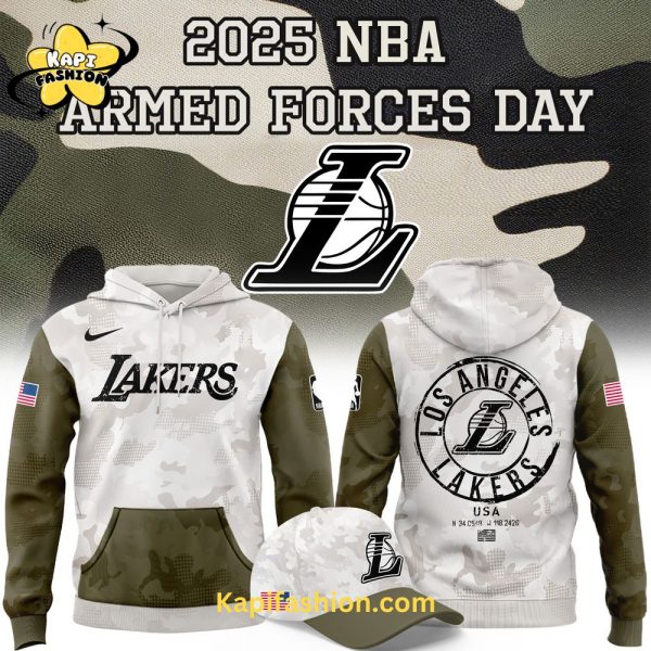 Los Angeles Lakers Armed Forces Day Special 2025 Hoodie