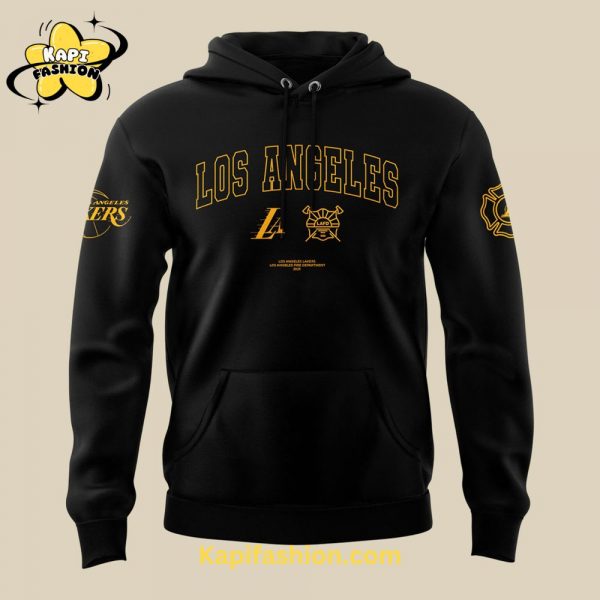 Los Angeles Lakers LA First Responders Always in Our Heart Hoodie