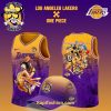 Los Angeles Lakers x Monkey D. Luffy One Piece the Straw Hat Pirates Jersey v1