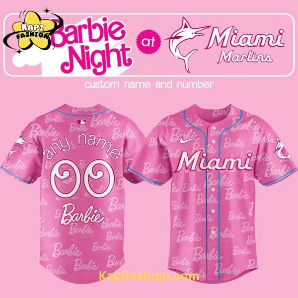 Kapifashion2FMiami Marlins Barbie Special Limited Edition Jersey Custom 1.jpg